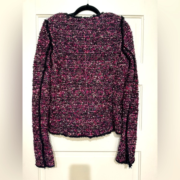 Women’s Tweed Sweater Blazer Cardigan Jacket Coat Size M NWT - Picture 11 of 14